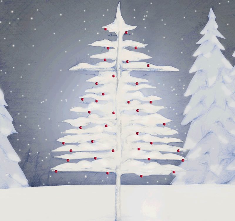 Christmas Tree sketch by Erin Shamblin