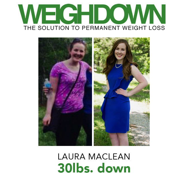 Weigh Down Before & After Laura MacLean
