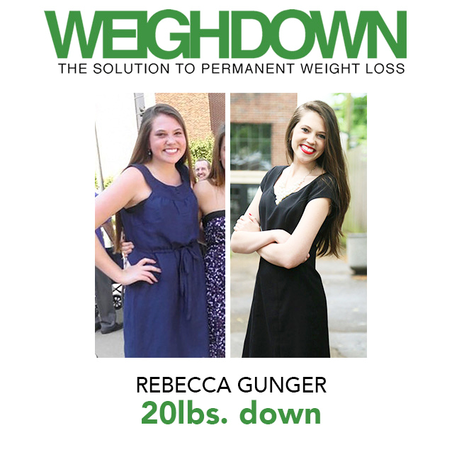 Weigh Down Before After Rebecca Gunger