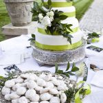 Wedding Colors are Black, White, and Green