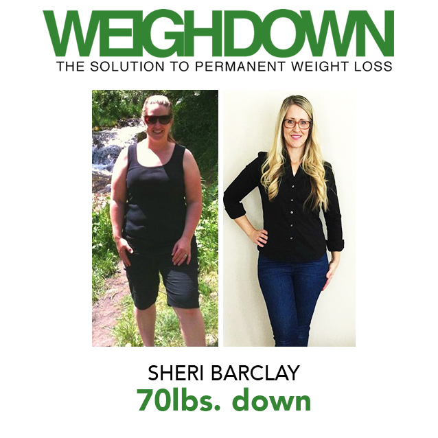 Weigh Down Before & After Sheri Barclay