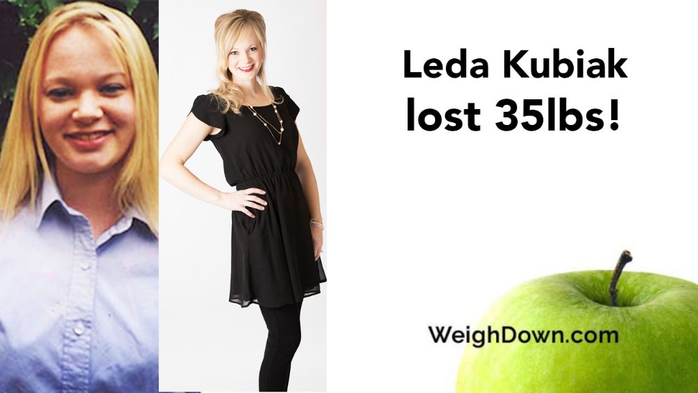 Weigh Down Before & After Leda Kubiak 