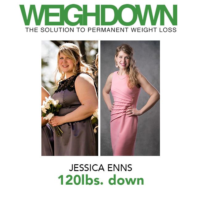 Weigh Down Before & After Jessica Enns