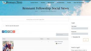 Remnant Fellowship Social News Platform
